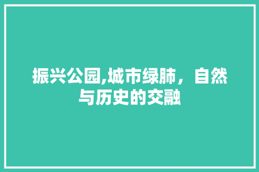 振兴公园,城市绿肺，自然与历史的交融