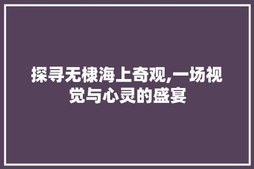 探寻无棣海上奇观,一场视觉与心灵的盛宴  第1张