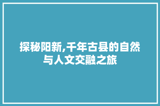 探秘阳新,千年古县的自然与人文交融之旅  第1张