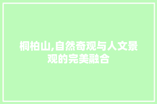 桐柏山,自然奇观与人文景观的完美融合  第1张