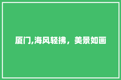 厦门,海风轻拂，美景如画