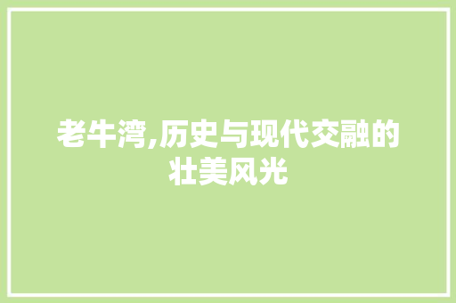 老牛湾,历史与现代交融的壮美风光  第1张