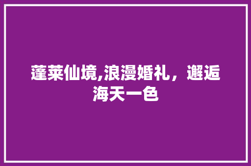 蓬莱仙境,浪漫婚礼，邂逅海天一色