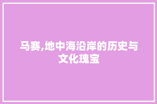 马赛,地中海沿岸的历史与文化瑰宝