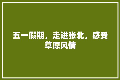 五一假期，走进张北，感受草原风情