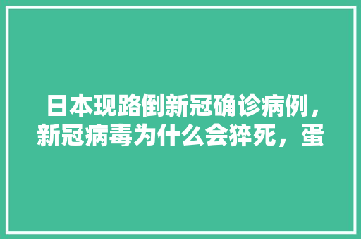 日本现路倒新冠确诊病例，新冠病毒为什么会猝死，蛋蛋游戏解说爱奇艺官网。