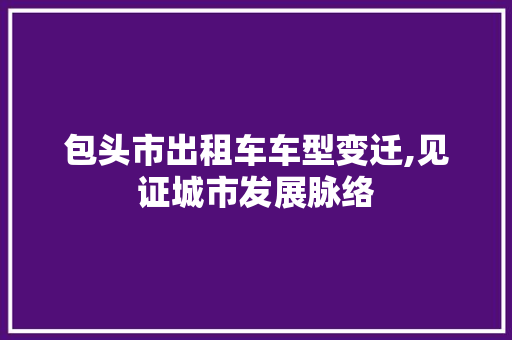 包头市出租车车型变迁,见证城市发展脉络