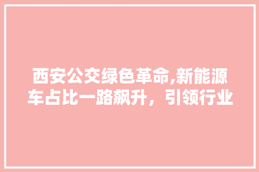 西安公交绿色革命,新能源车占比一路飙升，引领行业发展新风向  第1张