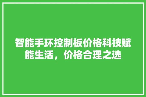 智能手环控制板价格科技赋能生活，价格合理之选