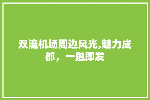 双流机场周边风光,魅力成都，一触即发