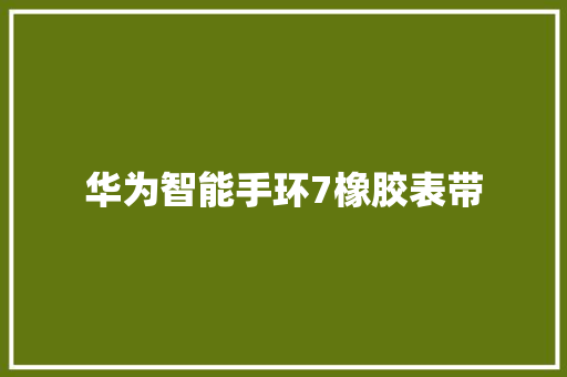 华为智能手环7橡胶表带  第1张