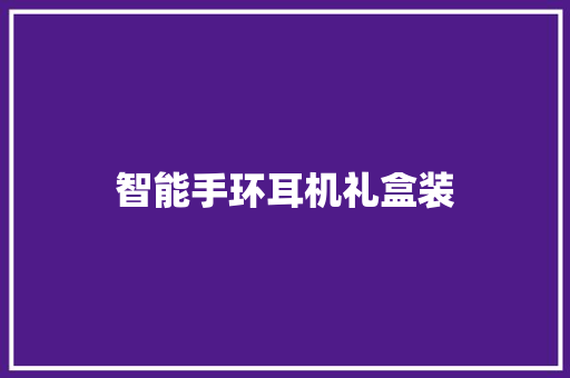 智能手环耳机礼盒装