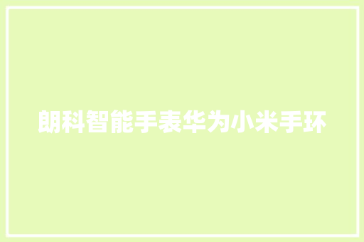 朗科智能手表华为小米手环  第1张