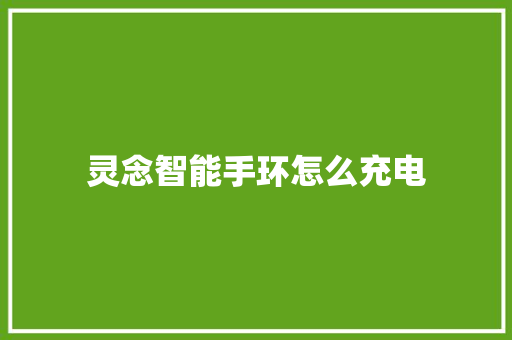灵念智能手环怎么充电  第1张