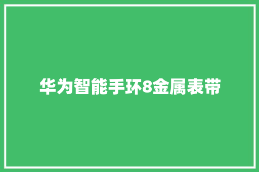 华为智能手环8金属表带