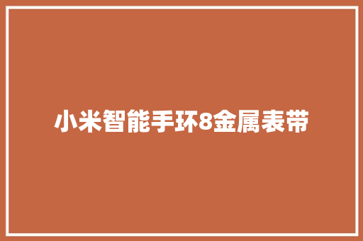 小米智能手环8金属表带
