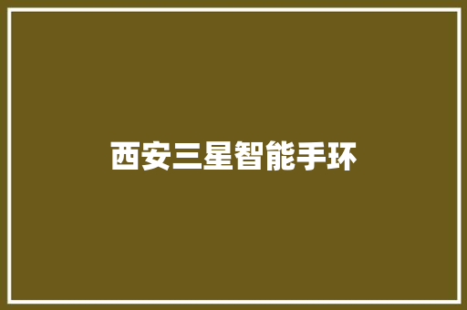 西安三星智能手环