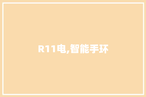 R11电,智能手环
