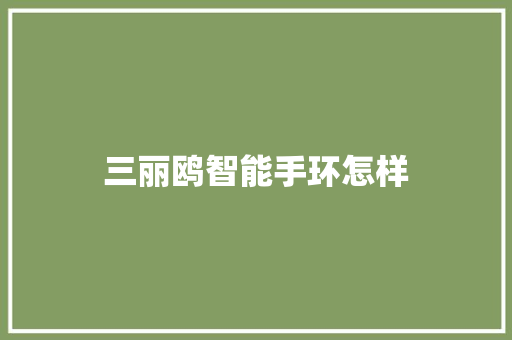 三丽鸥智能手环怎样  第1张