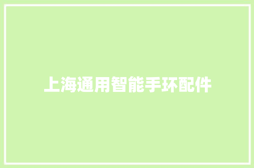上海通用智能手环配件  第1张