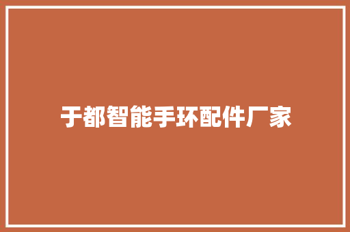 于都智能手环配件厂家  第1张