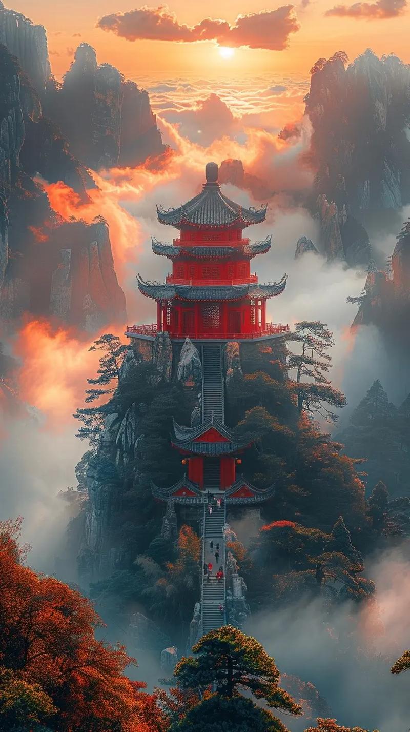 古韵悠扬，山色空蒙_探寻我国著名古风爬山景点之美  第2张