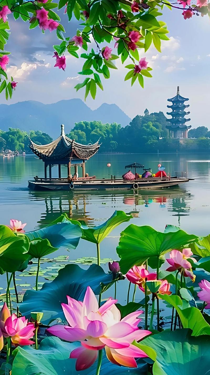 漫步杭州西湖,感受荷花绽放的夏日风情 第2张 漫步杭州西湖,感受荷花绽放的夏日风情 第2张
