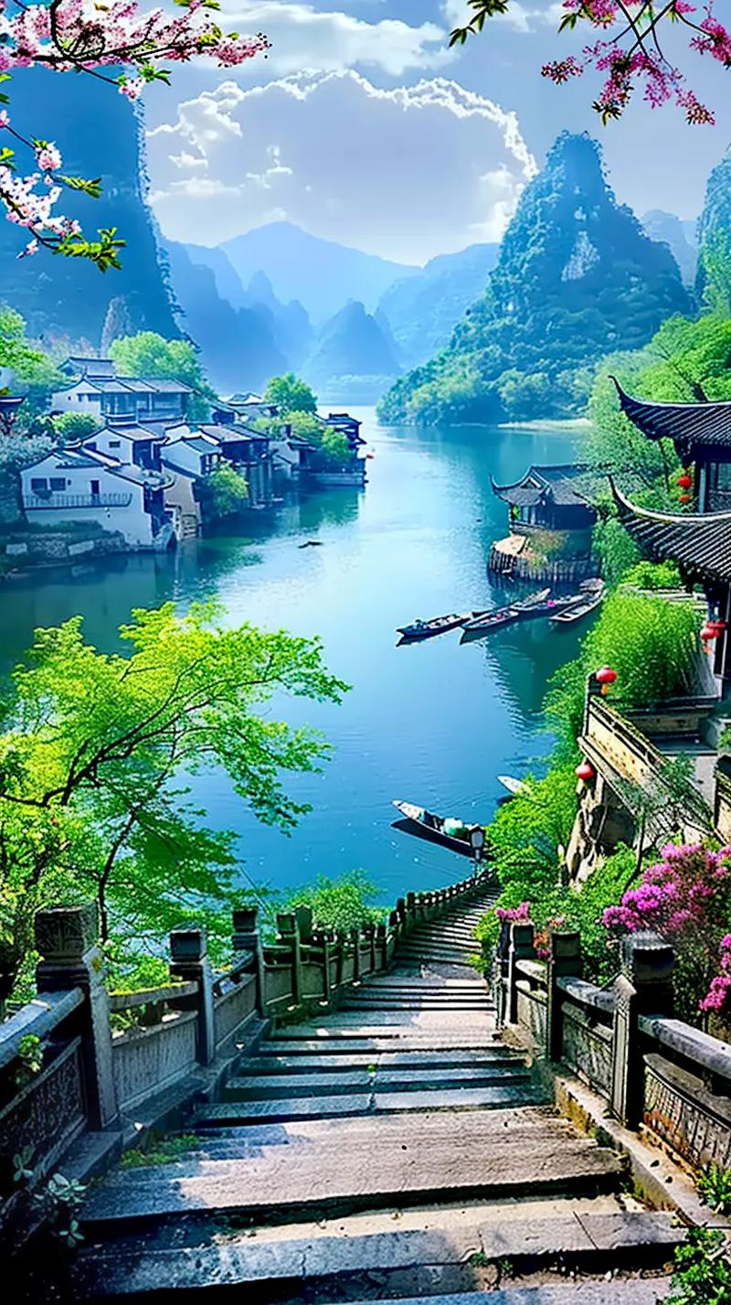 阳朔,一幅山水画卷，探寻人间仙境