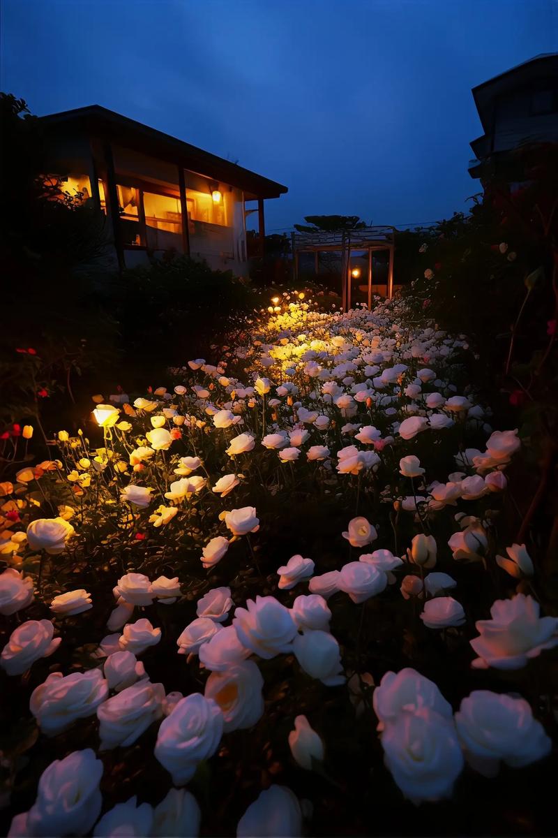 顺德花卉夜游,浪漫夜色中的花海世界  第2张