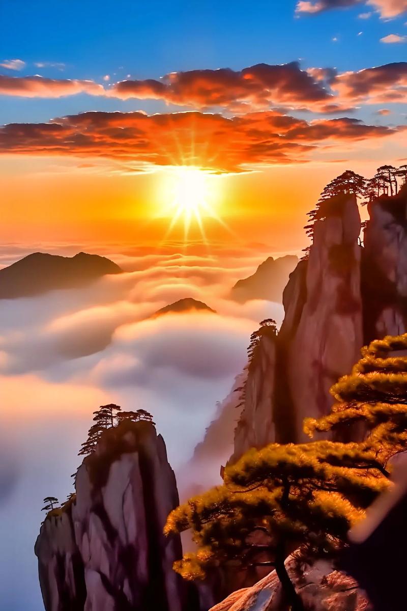 黄山，奇松怪石，云海日出，尽享自然之美  第2张